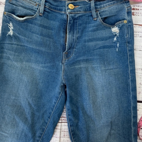 ❤️ FRAME LE HIGH RISE STRAIGHT LEG JEANS, 27 - Picture 4 of 7